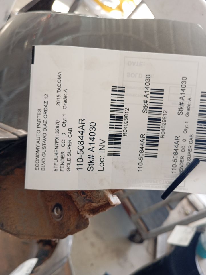 2015 Toyota TACOMA Fender