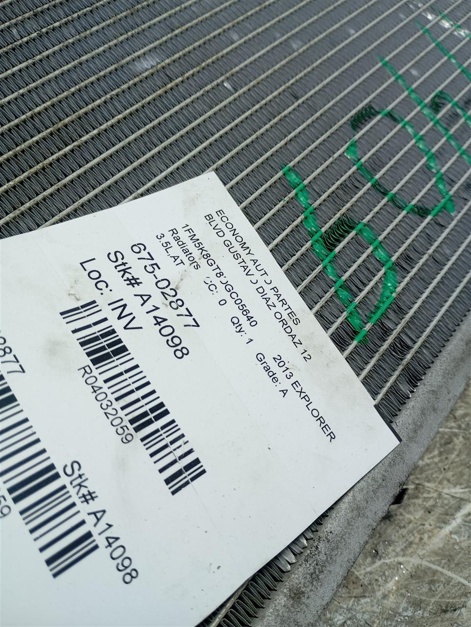 2013 Ford EXPLORER Radiators