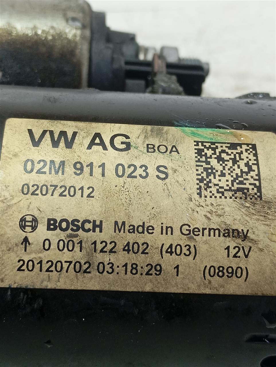 Used 2013 Volkswagen BEETLE Starter Motor - Stock #A14069