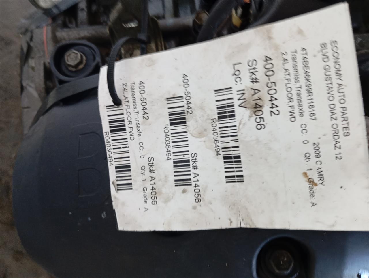 2009 Toyota CAMRY Transmiss,Transaxle