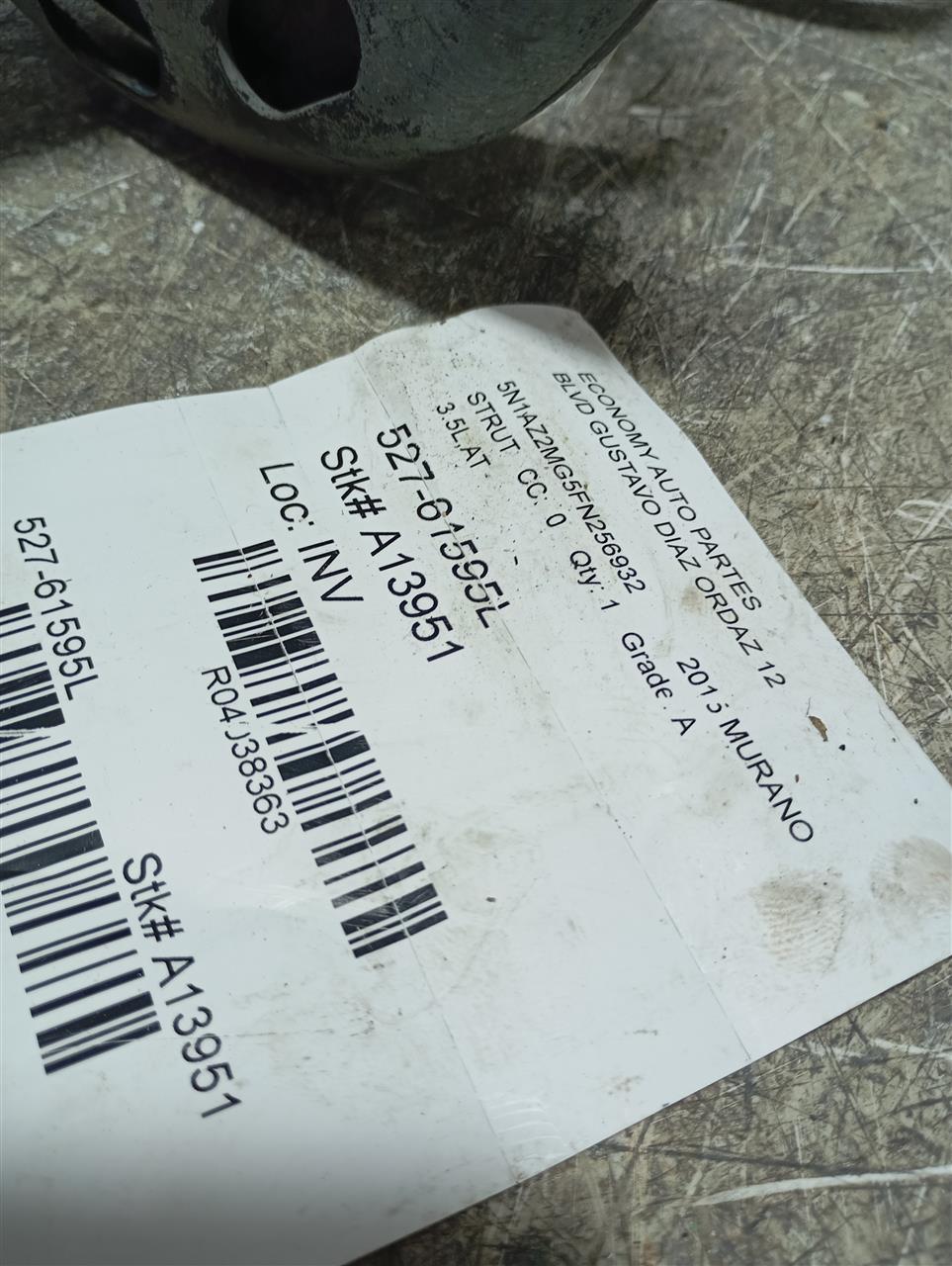 2015 Nissan MURANO Strut