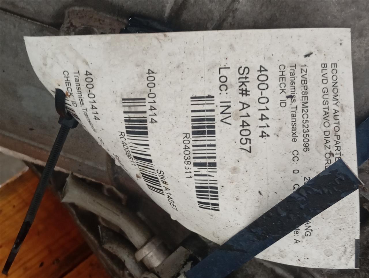 2012 MUSTANG Ford Transmiss,Transaxle