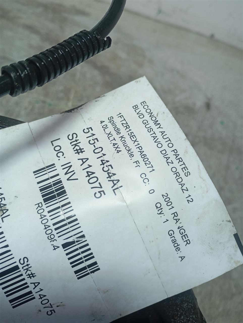 2001 Ford RANGER Spindle Knuckle, Fr