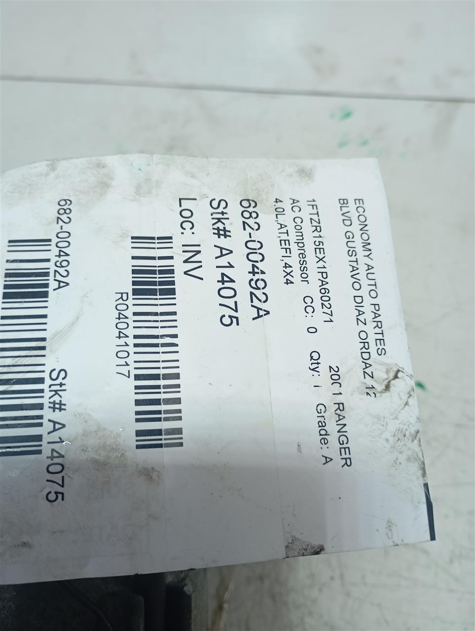 2001 Ford RANGER AC Compressor