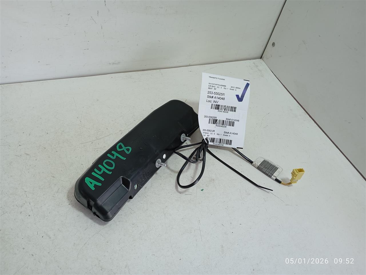 2012 Nissan VERSA Air Bag