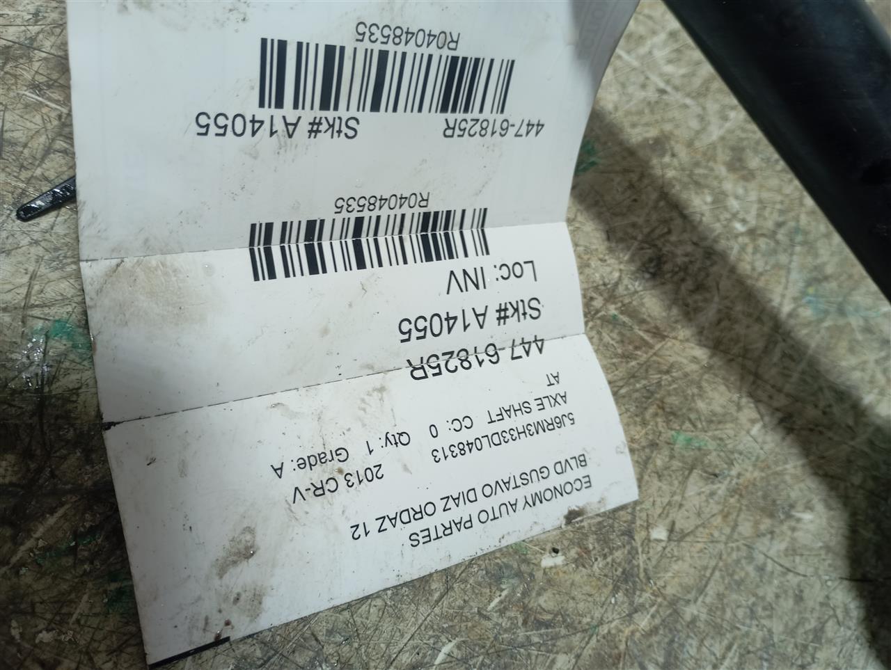 2013 Honda CR-V Axle Shaft