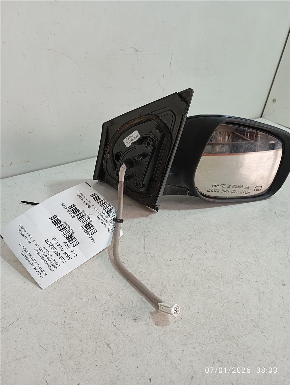 2011 Toyota COROLLA Side View Mirror