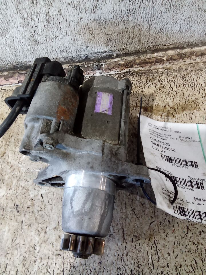 Used 2018 Toyota RAV4 Starter Motor - Stock #H19546