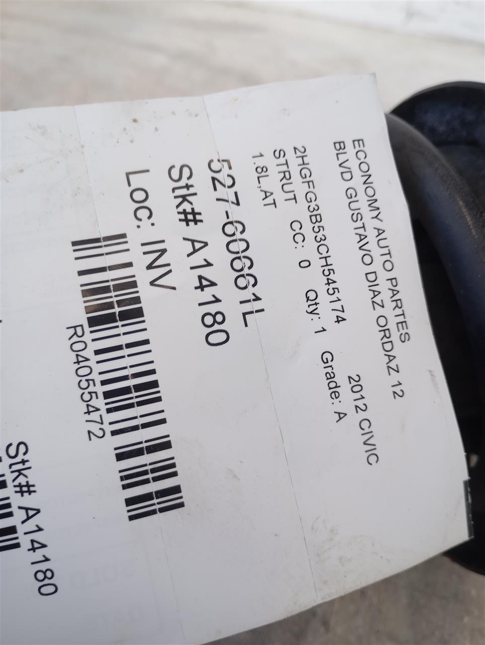 2012 Honda CIVIC Strut