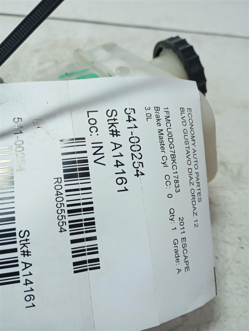 2011 Ford ESCAPE Brake Master Cyl