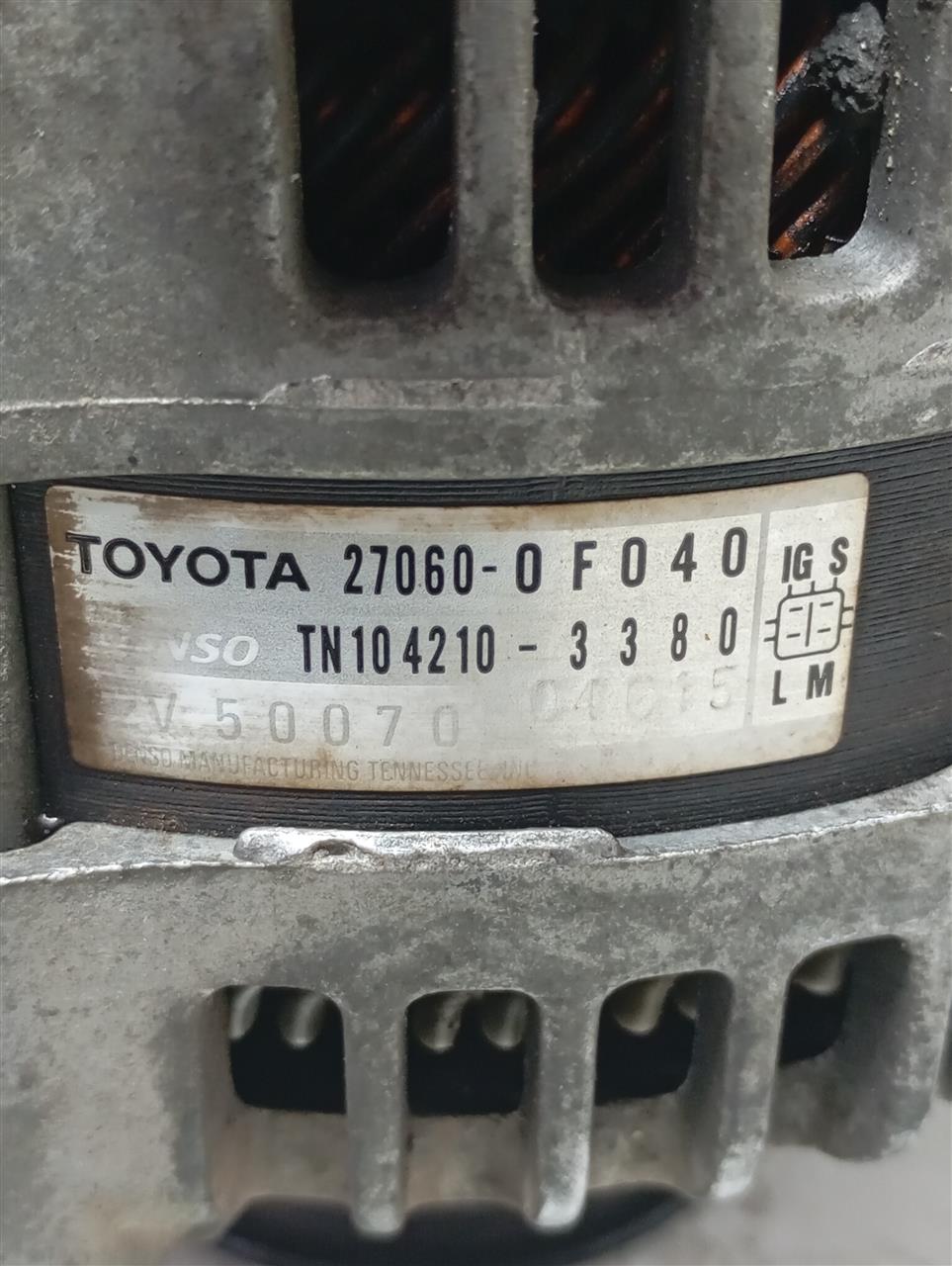 Used 2005 Toyota TUNDRA Alternator - Stock #A14162