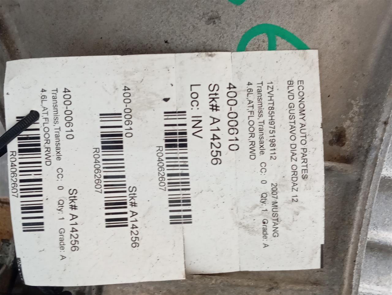 2007 Ford MUSTANG Transmiss,Transaxle