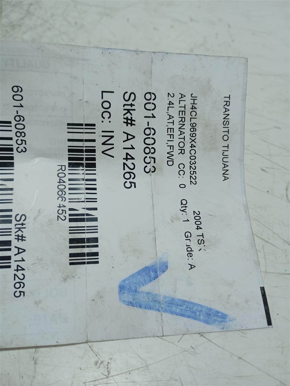 2004 Acura TSX Alternator