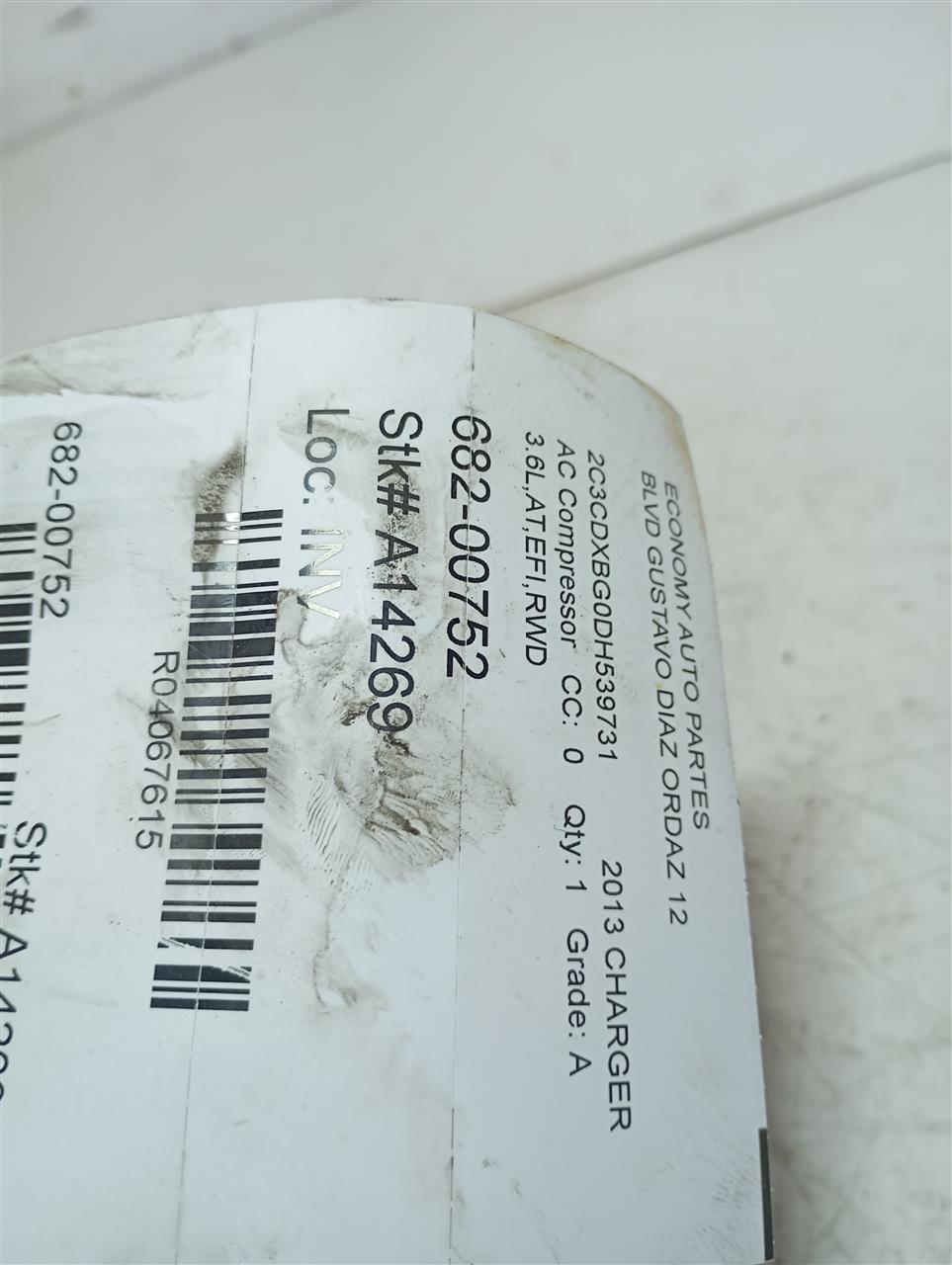 2013 Chrysler CHARGER AC Compressor