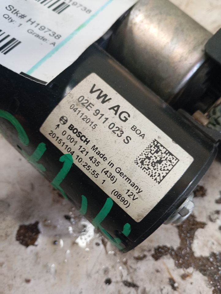 Used 2016 Audi AUDI A3 Starter Motor - Stock #H19738