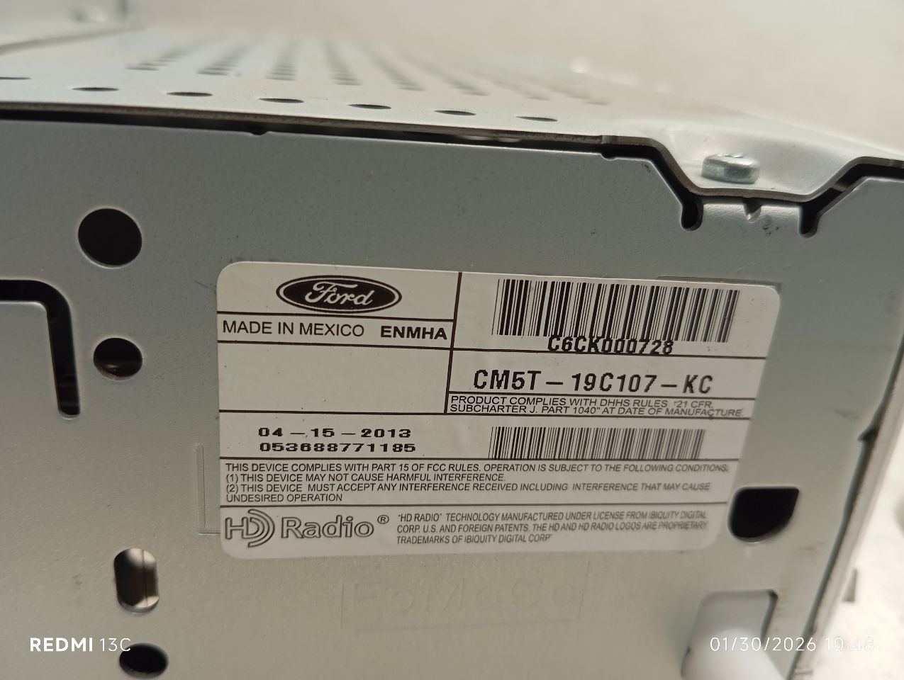 Used 2013 Ford FOCUS ID CM5T-19C107-KA thru KD - Stock #H19658