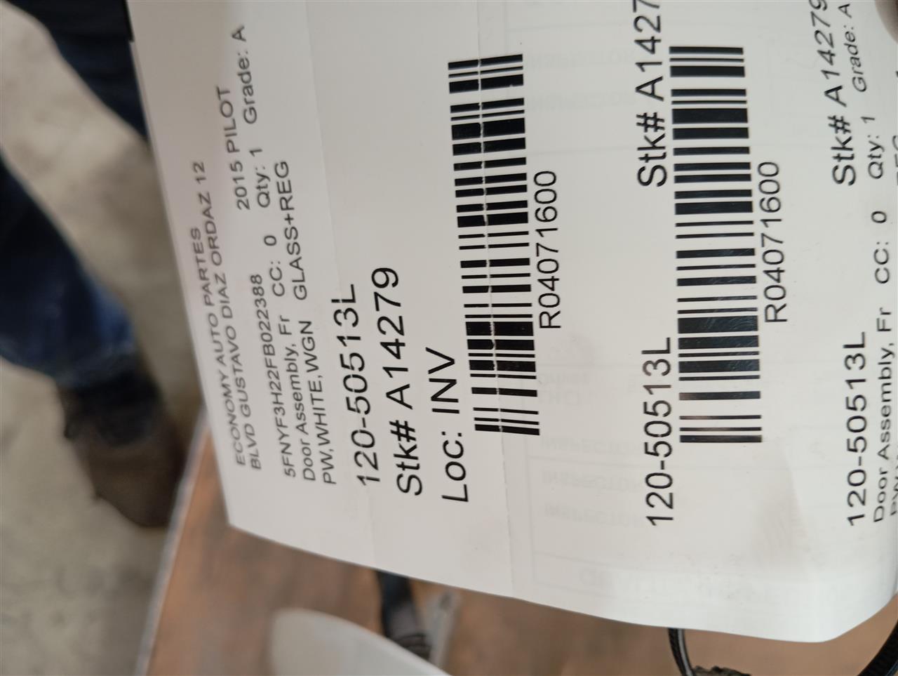 2015 Honda PILOT Door Assembly, Fr