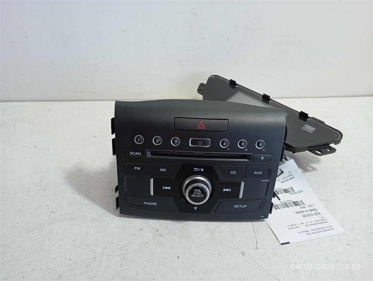 Used 2014 Honda CR-V Radio Audio - Stock #A14296