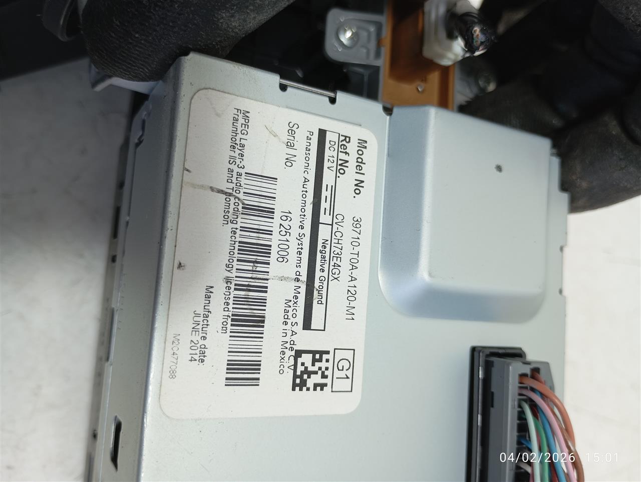 Used 2014 Honda CR-V Radio Audio - Stock #A14296