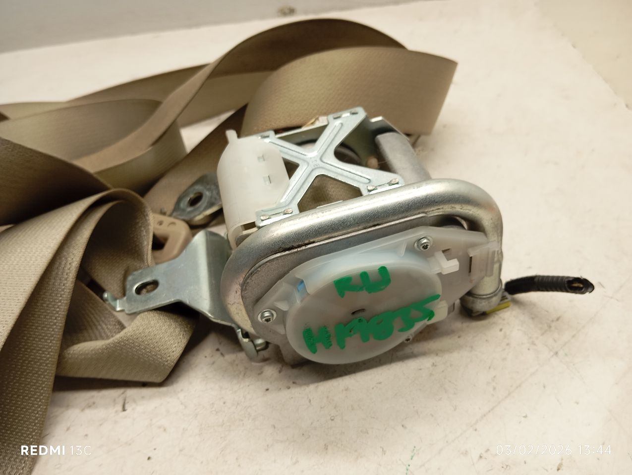 Used 2015 Honda ACCORD retractor - Stock #H19835