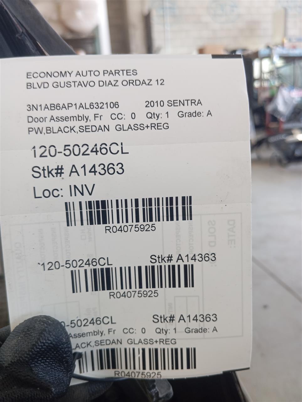 2010 Nissan SENTRA Door Assembly, Fr