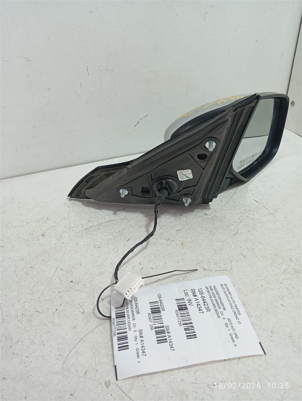 Used 2015 Honda ACCORD Side View Mirror - Stock #A14347