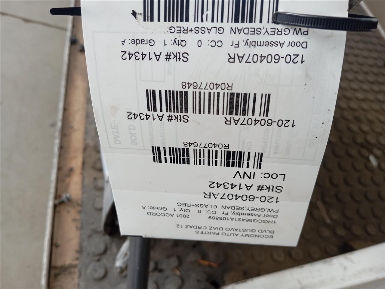 2001 Honda ACCORD Door Assembly, Fr