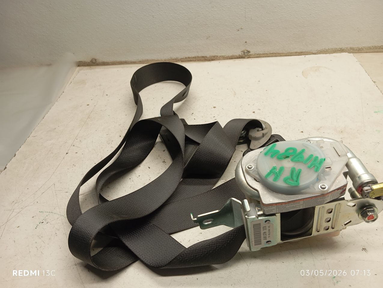 Used 2013 Honda ACCORD retractor - Stock #H19840