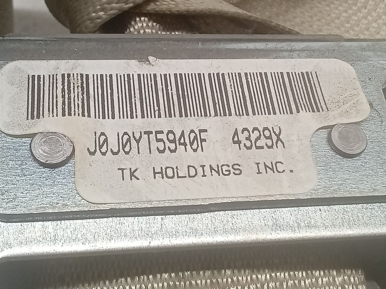Used 2015 Honda ACCORD retractor - Stock #H19842