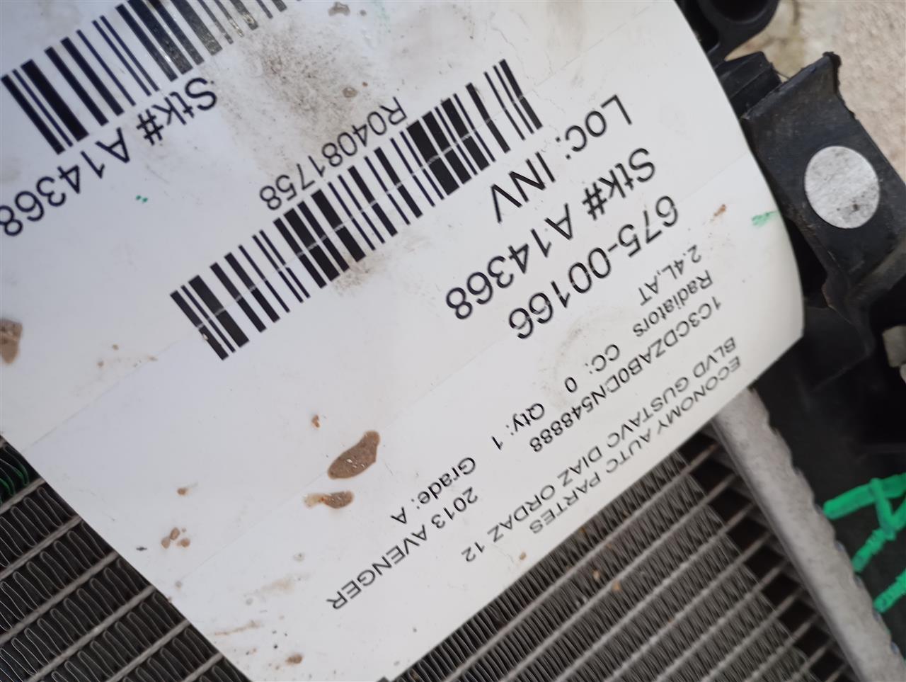 2013 Chrysler AVENGER Radiators