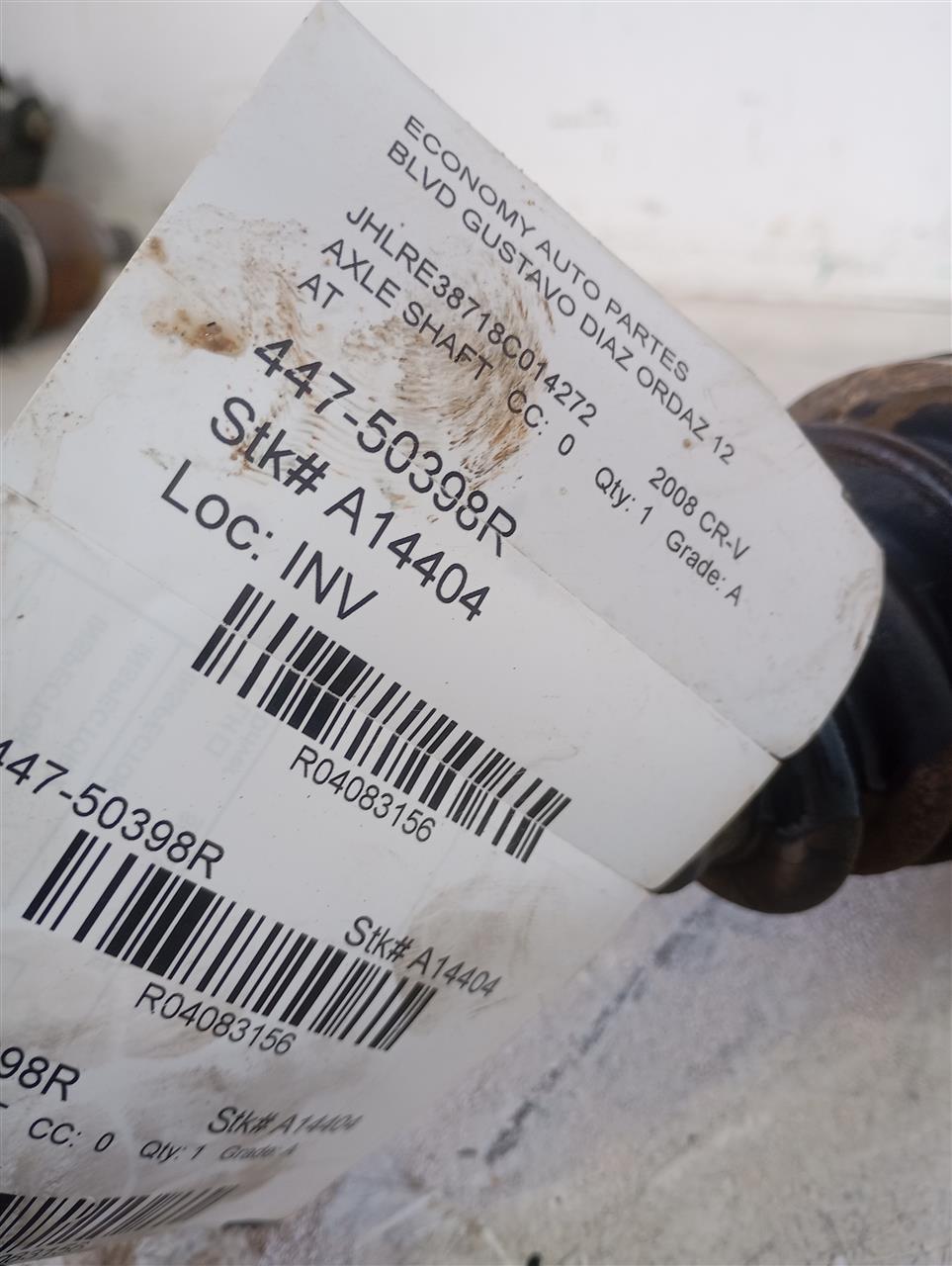 2008 Honda CR-V Axle Shaft