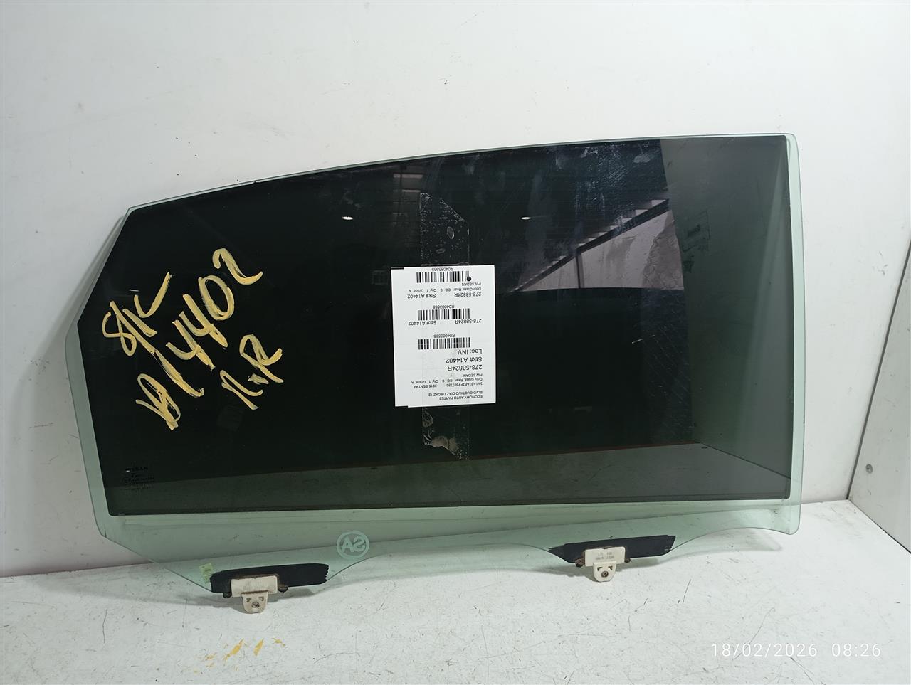 2015 Nissan SENTRA Door Glass, Rear