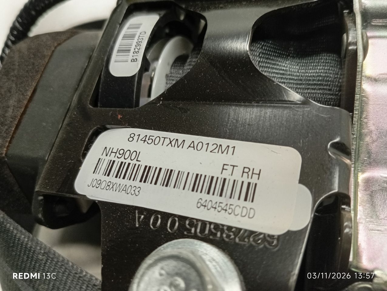 Used 2019 Honda INSIGHT retractor - Stock #H19953