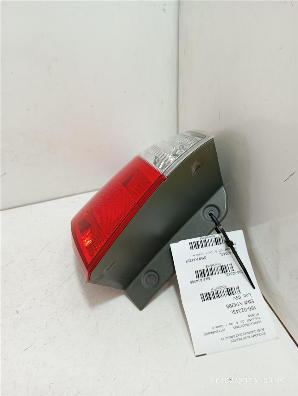 2013 Chrysler DURANGO Tail Lamp