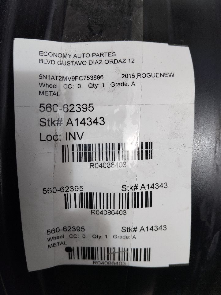 2015 Nissan ROGUE Wheel