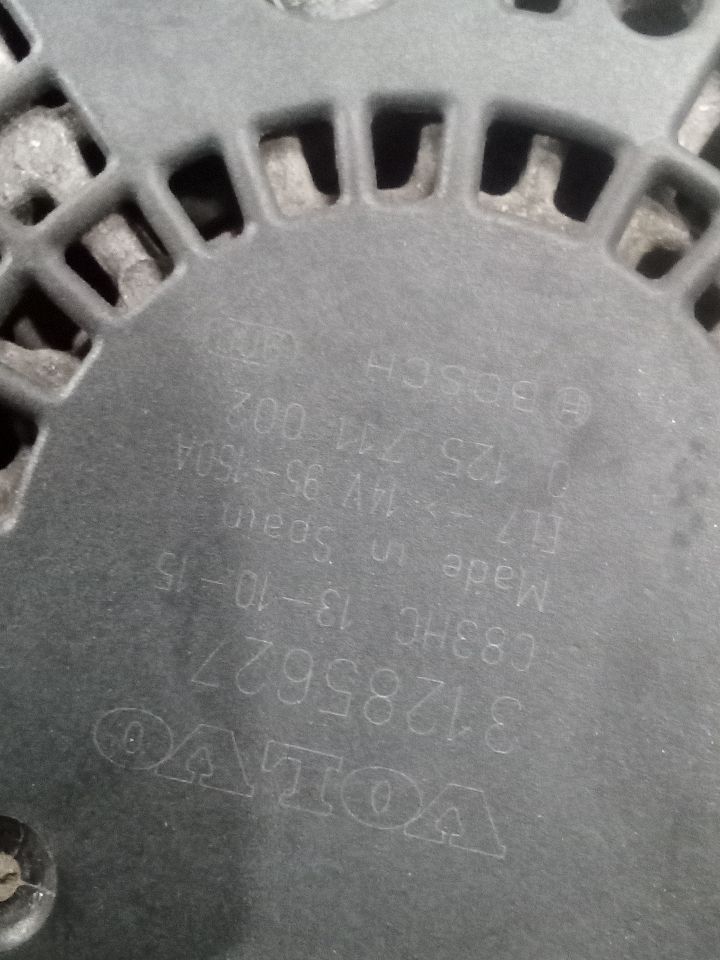 Used 2014 Volvo VOLVO 60 SERIES Alternator - Stock #H19997