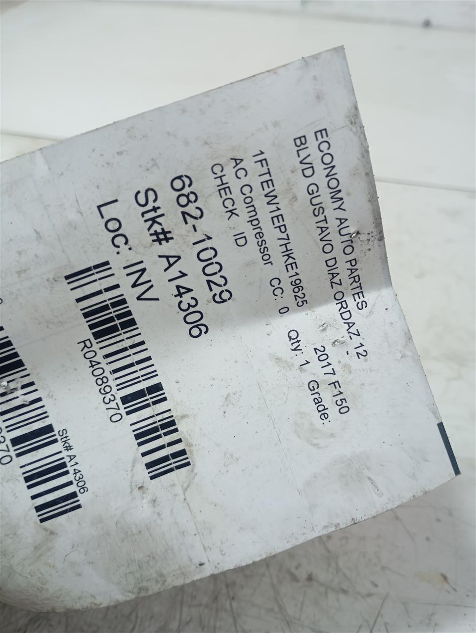 Used 2017 Ford FORD F150 PICKUP R134A - Stock #A14306