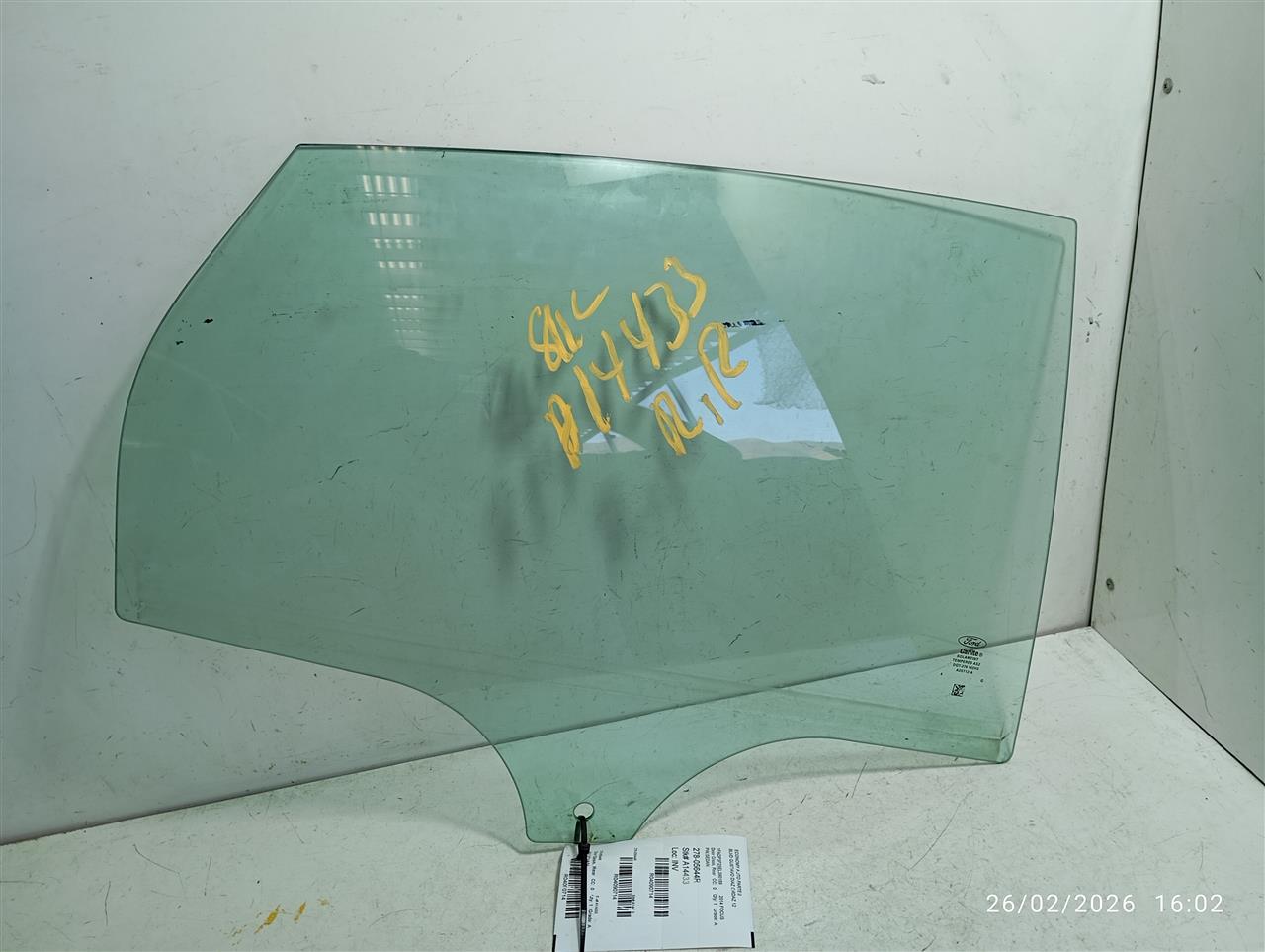 2014 Ford FOCUS Door Glass, Rear