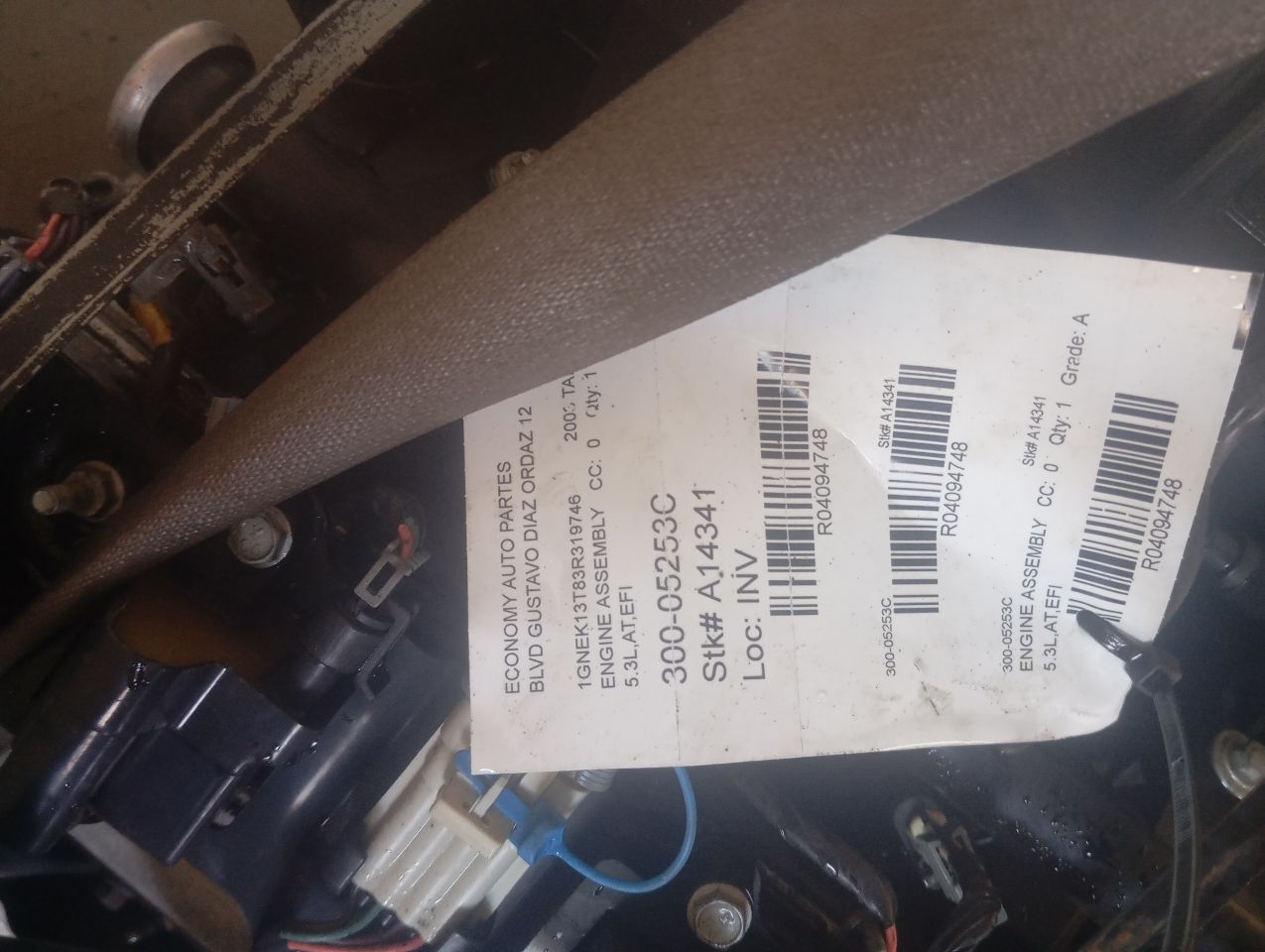 2003 General Motors TAHOE Engine Assembly