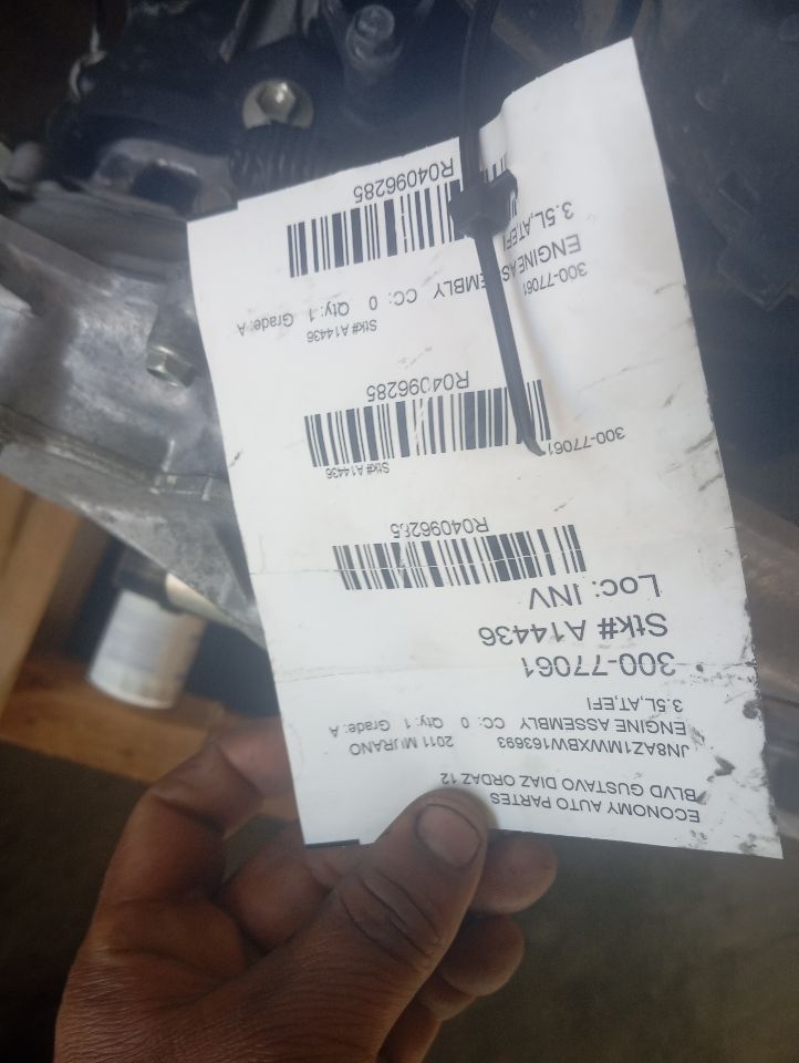 2011 MURANO Nissan Engine Assembly