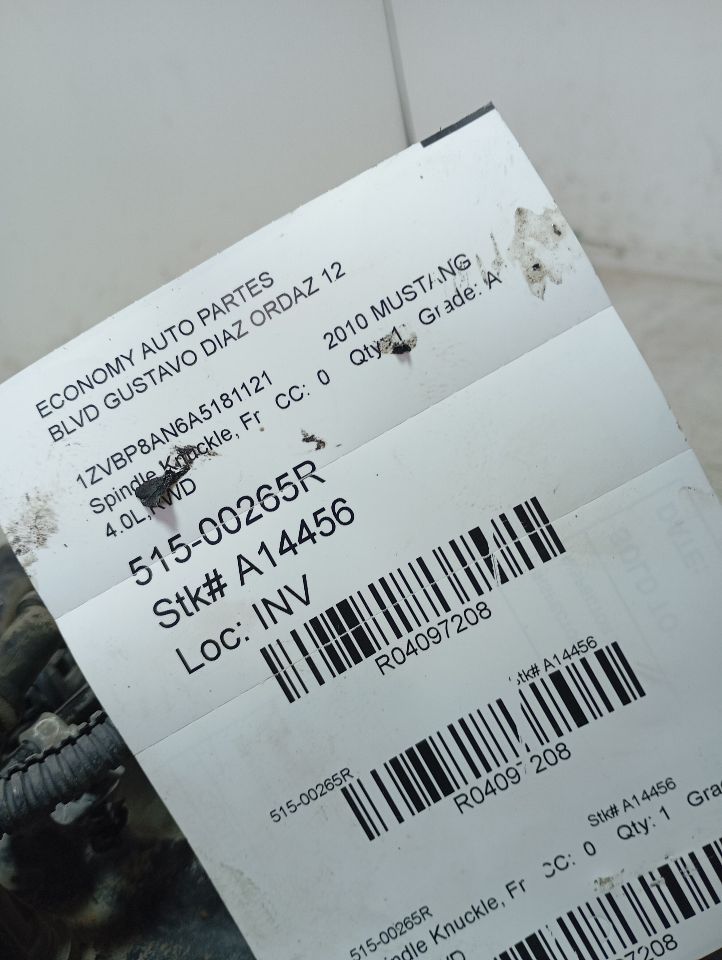 2010 Ford MUSTANG Spindle Knuckle, Fr