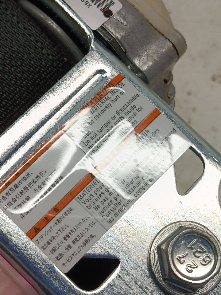 Used 2019 Honda CIVIC retractor - Stock #H20120