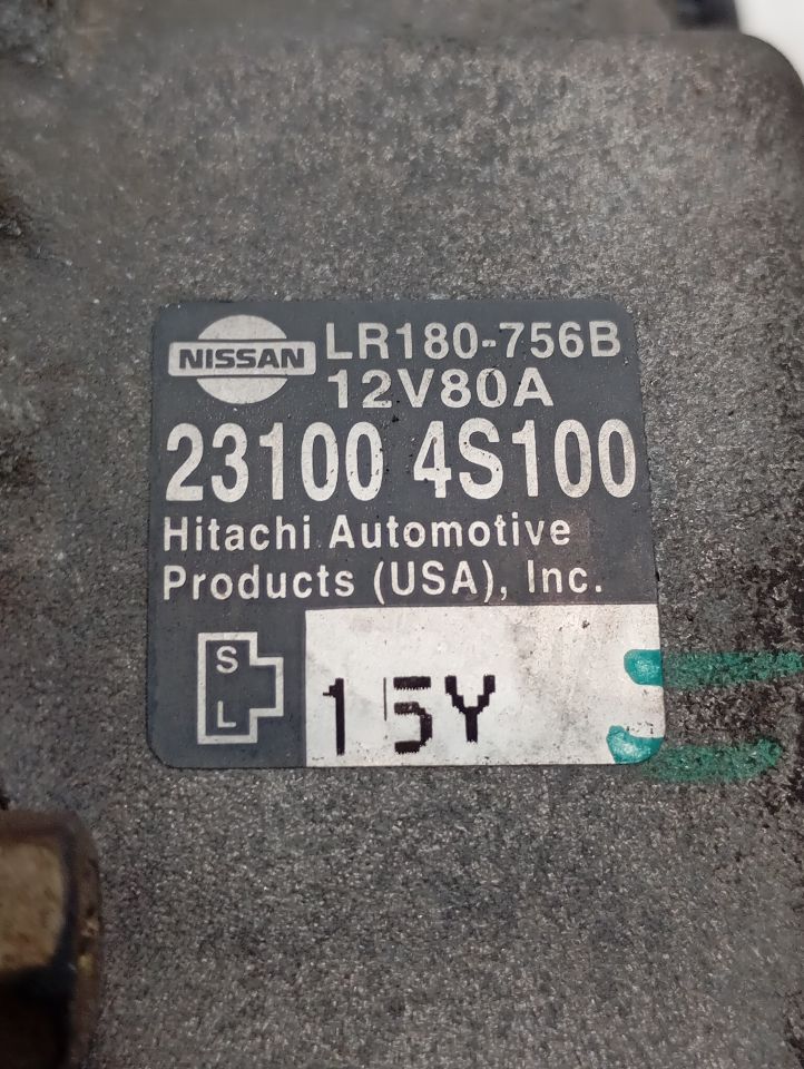 Used 2001 Nissan FRONTIER Alternator - Stock #A14450