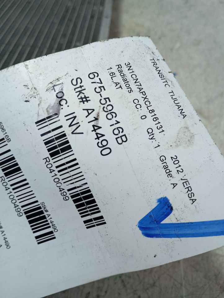 2012 VERSA Nissan Radiators