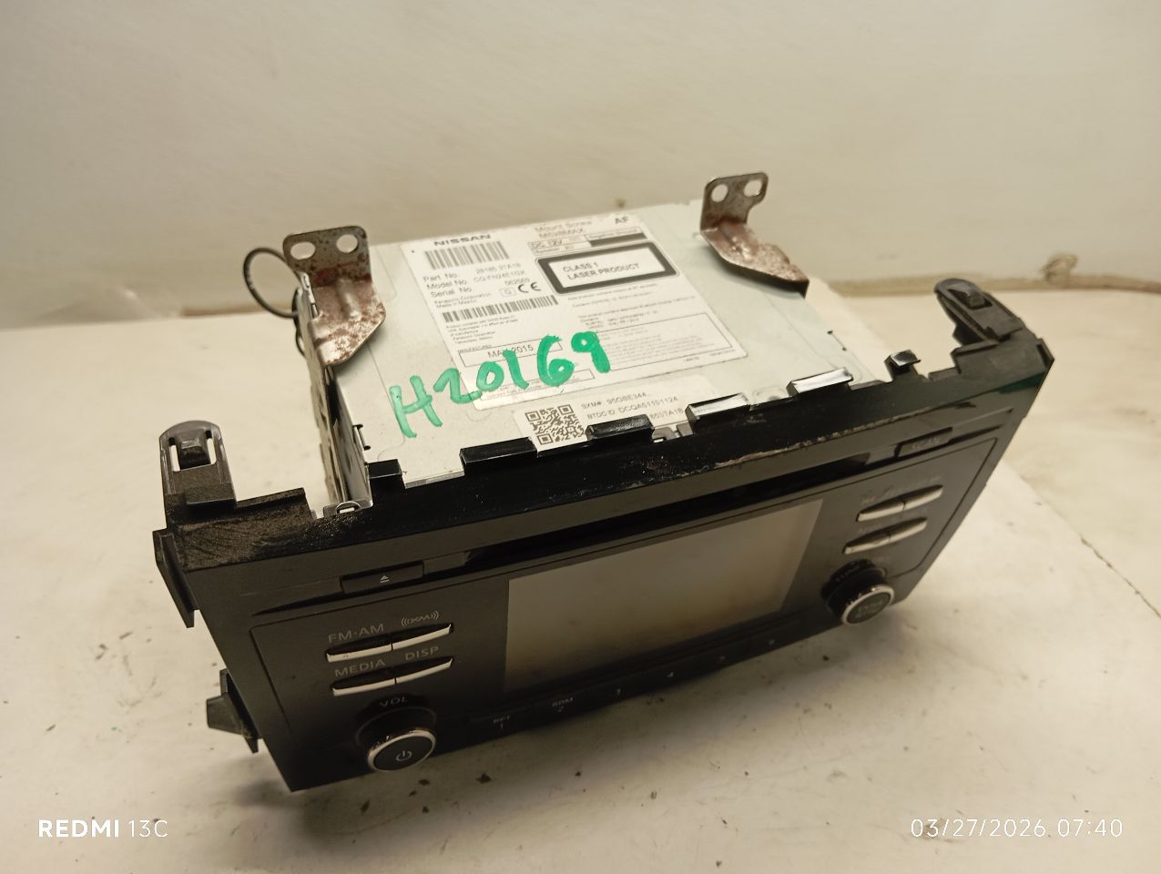 Used 2015 Nissan ALTIMA 5" display screen - Stock #H20169