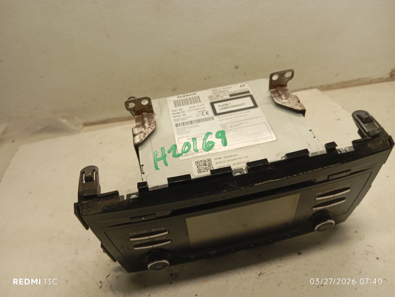 Used 2015 Nissan ALTIMA 5" display screen - Stock #H20169