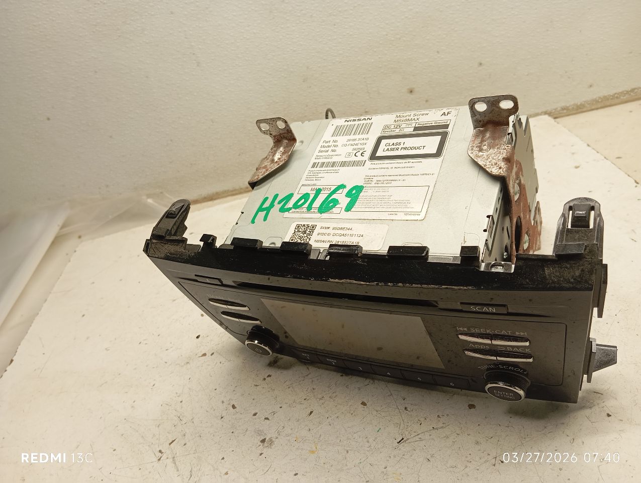 Used 2015 Nissan ALTIMA 5" display screen - Stock #H20169