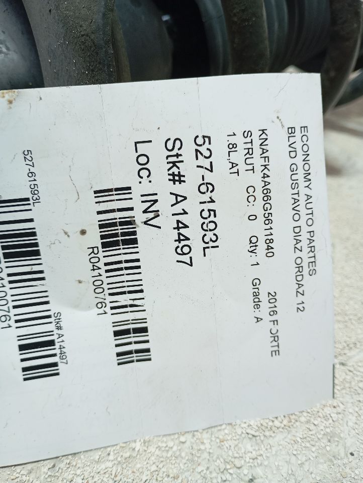 2016 Kia FORTE Strut