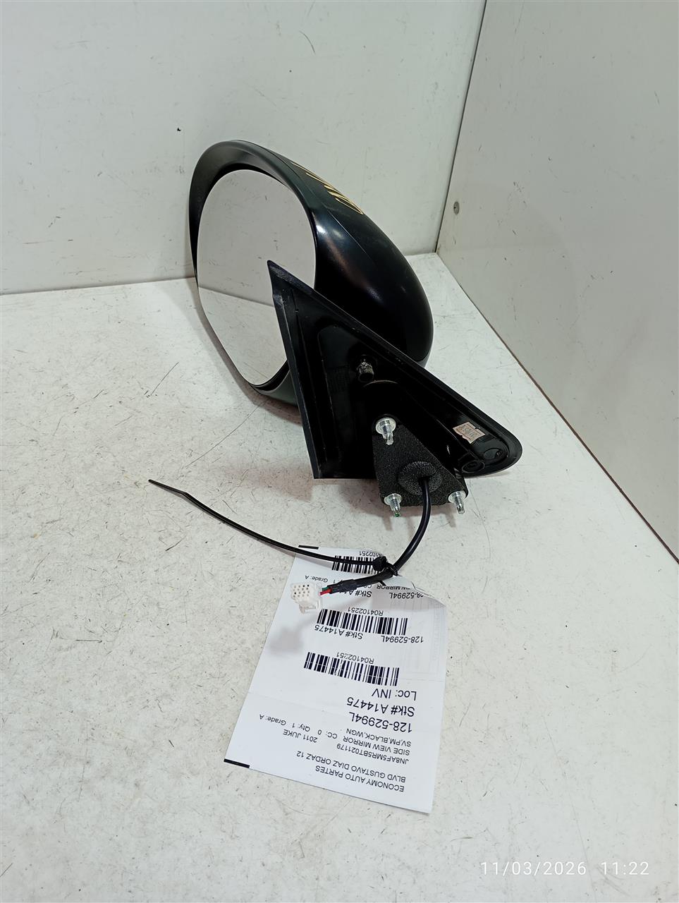 Used 2011 Nissan JUKE Side View Mirror - Stock #A14475