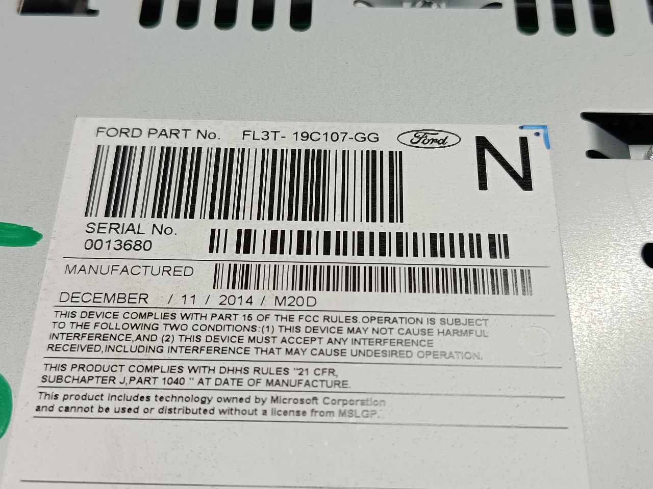 Used 2015 Ford FORD F150 PICKUP ID FL3T-19C107-AB - Stock #H20301